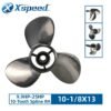 Mercury 10-1/8x13 Stainless Steel Propeller Replacement 3 Blade 10 Tooth RH 3" Gearcase 9.9-25HP Outboard Propeller