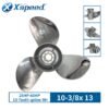 Yamaha 10-3/8 x 13 Outboard Propeller Stainless Steel 3 Blade 25-60HP 13 Tooth RH Replace MAR-GYT3B-03-13