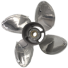 Yamaha 13x17-K Stainless Steel Propeller Replacement 4 Blade 15 Tooth LH 4-1/4" Gearcase 50-130HP Outboard Propeller