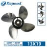 Suzuki 13x19 Stainless Steel Propeller Replacement 4 Blade 13 Tooth RH 4-1/4" Gearcase 60-140HP Outboard Propeller