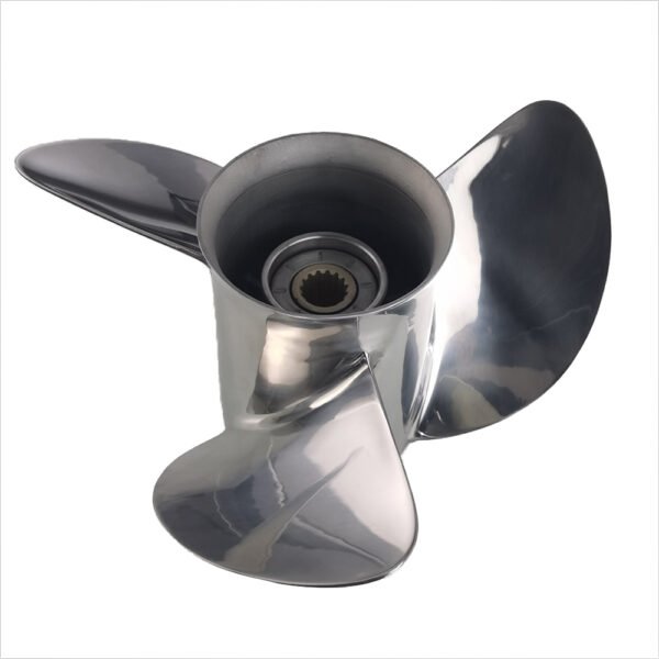 Yamaha 14-1/2x19-M Stainless Steel Propeller Replacement 3 Blade 15 Tooth LH 4-3/4" Gearcase 150-300HP Outboard Propeller