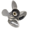 Yamaha 13x17-K Stainless Steel Propeller Replacement 4 Blade 15 Tooth LH 4-1/4" Gearcase 50-130HP Outboard Propeller