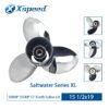 Yamaha 15-1/2x19 Stainless Steel Propeller Replacement 3 Blade 15 Tooth LH 4-3/4" Gearcase 150-300HP Outboard Propeller Saltwater Series XL