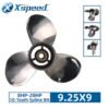 Suzuki 9.25x9 Stainless Steel Propeller Replacement 3 Blade 10 Tooth RH 2-1/2" Gearcase 8-20HP Outboard Propeller