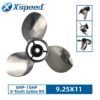 Mercury 9.25x11 Stainless Steel Propeller Replacement 3 Blade 8 Tooth RH 2-1/2" Gearcase 6-15HP Outboard Propeller