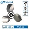 Mercury 9.25x8 Stainless Steel Propeller Replacement 3 Blade 8 Tooth RH 2-1/2" Gearcase 6-15HP Outboard Propeller