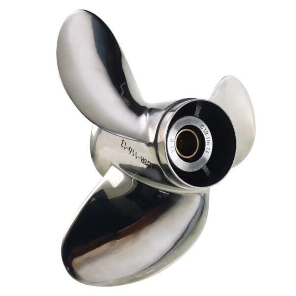 Suzuki 12x14 Stainless Steel Propeller Replacement 3 Blade 13 Tooth RH 3-1/4" Gearcase 35-65HP Outboard Propeller