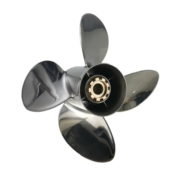 Suzuki 13x17 Stainless Steel Propeller Replacement 4 Blade 13 Tooth RH 4-1/4" Gearcase 60-140HP Outboard Propeller