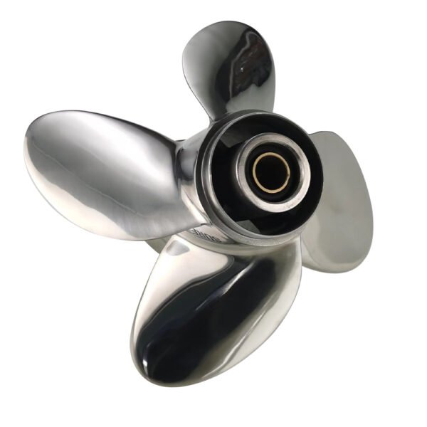 Yamaha 10x10-F Stainless Steel Propeller Replacement 4 Blade 10 Tooth RH 3" Gearcase 20-30HP Outboard Propeller