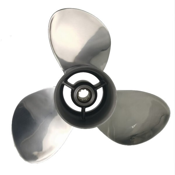 Yamaha 10-1/4x12-F Stainless Steel Propeller Replacement 3 Blade 10 Tooth RH 3" Gearcase 20-30HP Outboard Propeller MAR-GYT3B-02-12