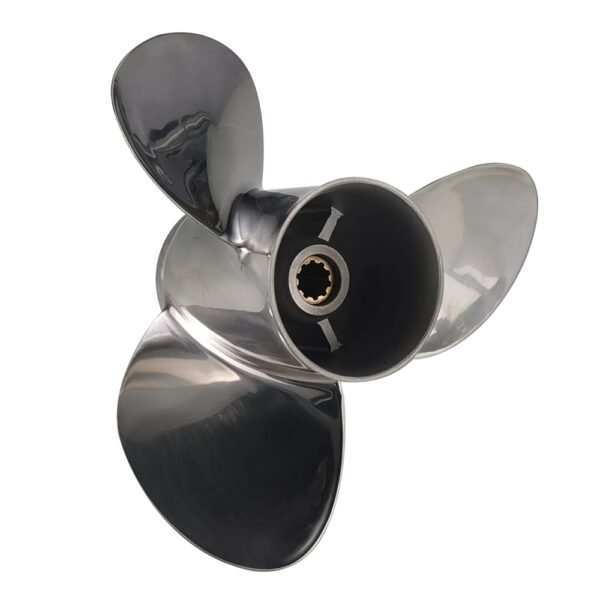 Suzuki 10-1/8x13 Stainless Steel Propeller Replacement 3 Blade 10 Tooth RH 3" Gearcase 20-30HP Outboard Propeller 99105-00600-13P