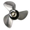 Mercury 10-1/4x16 Stainless Steel Propeller Replacement 3 Blade 13 Tooth RH 3-1/4" Gearcase 40HP for Japan Origin Tohatsu Outboard Propeller