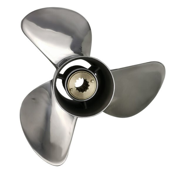 Mercury 10-1/4x16 Stainless Steel Propeller Replacement 3 Blade 13 Tooth RH 3-1/4" Gearcase 40HP for Japan Origin Tohatsu Outboard Propeller