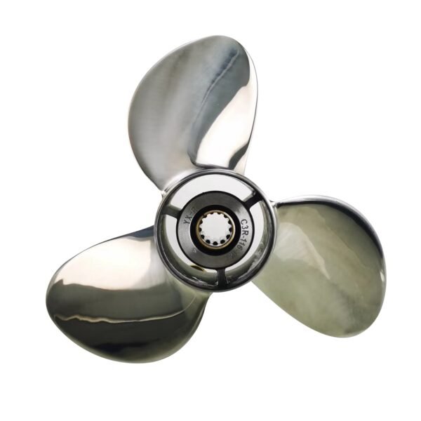 Suzuki 12x14 Stainless Steel Propeller Replacement 3 Blade 13 Tooth RH 3-1/4" Gearcase 35-65HP Outboard Propeller