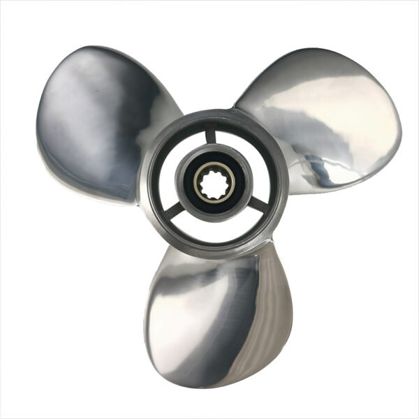 Mercury 10-3/4x10 Stainless Steel Propeller Replacement 3 Blade 10 Tooth RH 3" Gearcase 25-30HP for Japan Origin Tohatsu Outboard Propeller