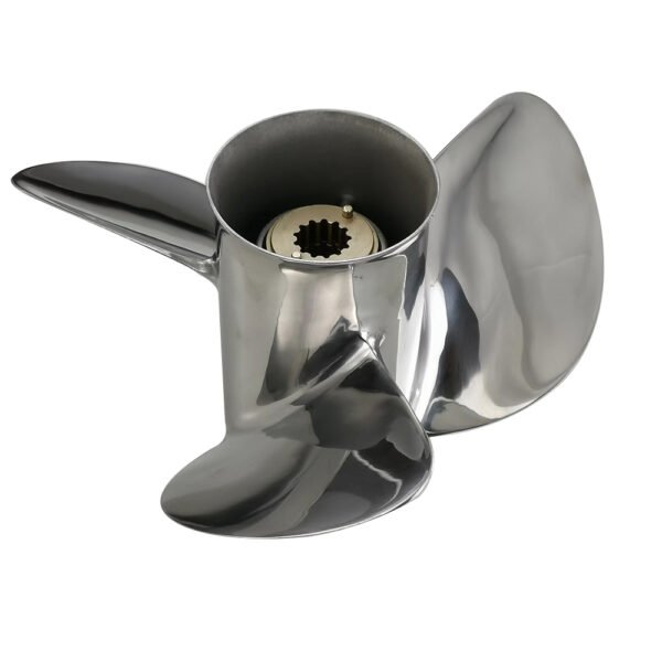 Mercury 10-1/4x16 Stainless Steel Propeller Replacement 3 Blade 13 Tooth RH 3-1/4" Gearcase 40HP for Japan Origin Tohatsu Outboard Propeller