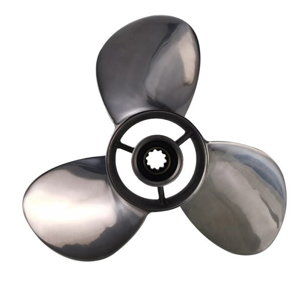 Suzuki 10-1/8x13 Stainless Steel Propeller Replacement 3 Blade 10 Tooth RH 3" Gearcase 20-30HP Outboard Propeller 99105-00600-13P