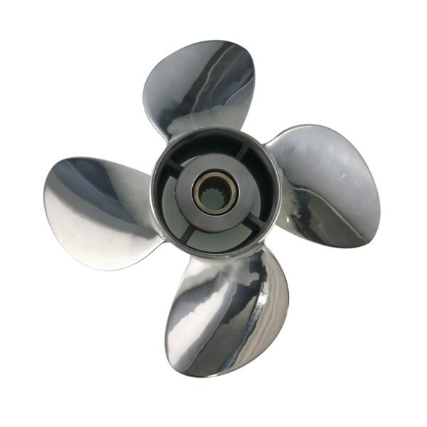 Suzuki 13x19 Stainless Steel Propeller Replacement 4 Blade 15 Tooth LH 4-1/4" Gearcase 60-140HP Outboard Propeller