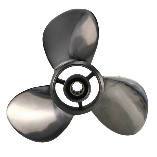 Mercury 10-3/4x10 Stainless Steel Propeller Replacement 3 Blade 10 Tooth RH 3" Gearcase 25-30HP for Japan Origin Tohatsu Outboard Propeller