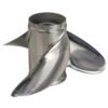 Mercury 10-1/4x16 Stainless Steel Propeller Replacement 3 Blade 13 Tooth RH 3-1/4" Gearcase 40HP for Japan Origin Tohatsu Outboard Propeller