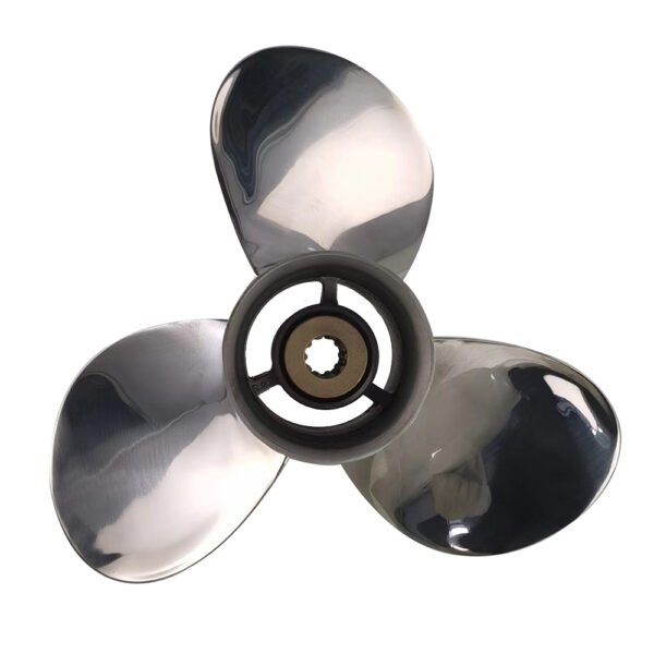 Suzuki 9.25x8 Stainless Steel Propeller Replacement 3 Blade 10 Tooth RH 2-1/2" Gearcase 8-20HP Outboard Propeller