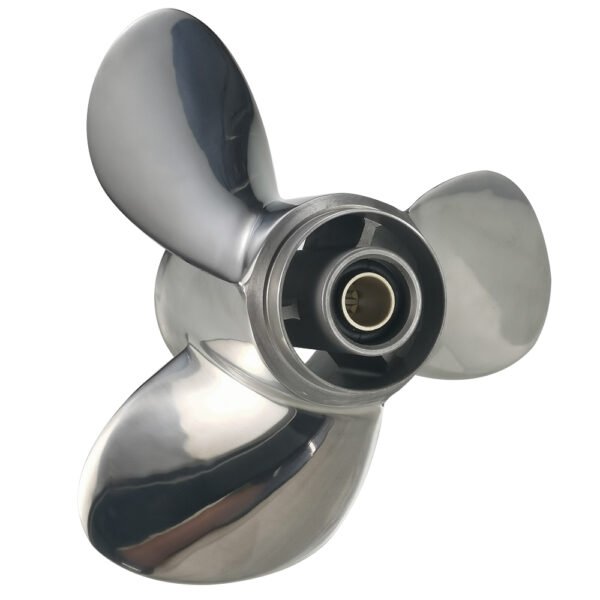 Mercury 10-3/4x10 Stainless Steel Propeller Replacement 3 Blade 10 Tooth RH 3" Gearcase 25-30HP for Japan Origin Tohatsu Outboard Propeller