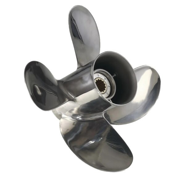 Yamaha 10-5/8 x 12 Outboard Propeller Stainless Steel 4 Blade 25-60HP 13 Tooth RH