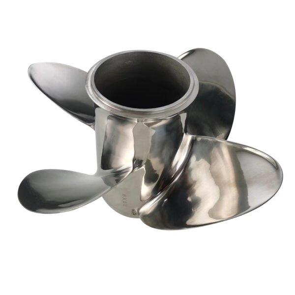 Yamaha 10x10-F Stainless Steel Propeller Replacement 4 Blade 10 Tooth RH 3" Gearcase 20-30HP Outboard Propeller