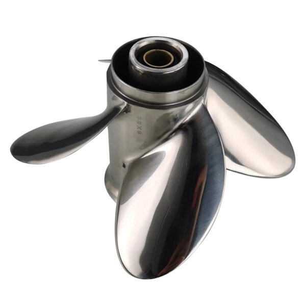 Yamaha 10x10-F Stainless Steel Propeller Replacement 4 Blade 10 Tooth RH 3" Gearcase 20-30HP Outboard Propeller