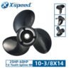 Yamaha 10-3/8x14 Aluminum Propeller Replacement 3 Blade 13 Tooth RH 3-1/2" Gearcase 25-60HP Outboard Propeller