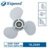 Yamaha 10.25x9 Aluminum Propeller Replacement 3 Blade 10 Tooth RH 3" Gearcase 20-30HP Outboard Propeller