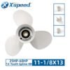 Yamaha 11-1/8x13 Aluminum Propeller Replacement 3 Blade 13 Tooth RH 3-1/2" Gearcase 25-60HP Outboard Propeller 69W-45945-00-EL