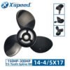 Yamaha 14-4/5x17 Aluminum Propeller Replacement 3 Blade 15 Tooth RH 4-3/4" Gearcase 150-300HP Outboard Propeller