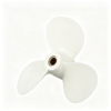 Yamaha 9x8 Aluminum Propeller Replacement 3 Blade RH Pin Drive for 8HP Outboard Propeller