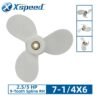 Yamaha 7-1/4x6 Aluminum Propeller Replacement 3 Blade 9 Tooth RH 2.5/5 HP Outboard Propeller 6L5-45943-00-EL