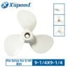 Yamaha 9-1/4x9-1/4 Aluminum Propeller Replacement 3 Blade RH Pin Drive for 8HP Outboard Propeller 647-45947-00-EL