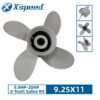 Yamaha 9.25x11 Aluminum Propeller Replacement 4 Blade 8 Tooth RH 2-1/2" Gearcase 9.9-20HP Outboard Propeller