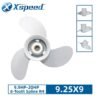 Yamaha 9.25x9 Aluminum Propeller Replacement 3 Blade 8 Tooth RH 2-1/2" Gearcase 9.9-20HP Outboard Propeller 683-45945-00-EL