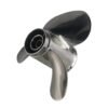 Johnson 10-1/2x11 Stainless Steel Propeller Replacement 3 Blade 14 Tooth RH 3" Gearcase 15-35HP Outboard Propeller 765176