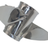 Johnson 11-5/8x11 Stainless Steel Propeller Replacement 3 Blade 13 Tooth RH 3-1/4" Gearcase 40 50HP Outboard Propeller