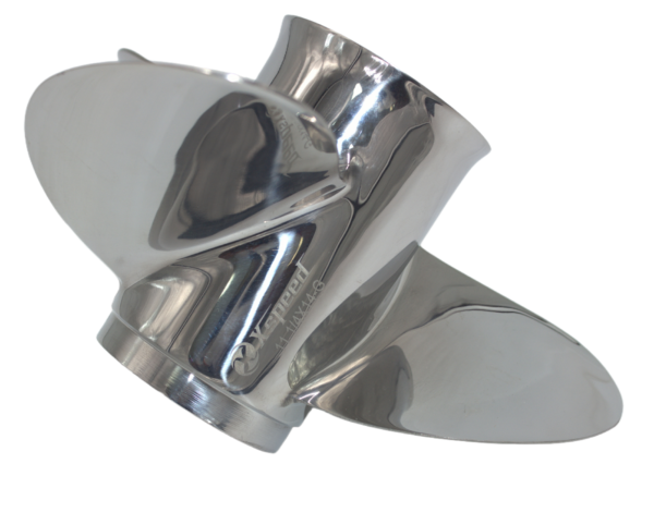 Johnson 11-5/8x11 Stainless Steel Propeller Replacement 3 Blade 13 Tooth RH 3-1/4" Gearcase 40 50HP Outboard Propeller