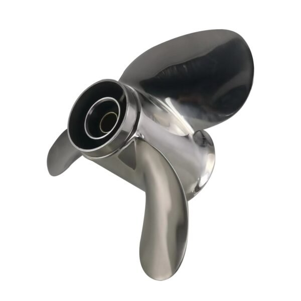 Johnson 10-1/2x11 Stainless Steel Propeller Replacement 3 Blade 14 Tooth RH 3" Gearcase 15-35HP Outboard Propeller 765176