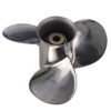Johnson 9.25x12 Stainless Steel Propeller Replacement 3 Blade 10 Tooth RH 2-1/2" Gearcase 9.9-15HP Outboard Propeller