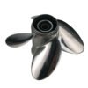 Johnson 10x10 Stainless Steel Propeller Replacement 4 Blade 10 Tooth RH 3" Gearcase 25-30HP Outboard Propeller