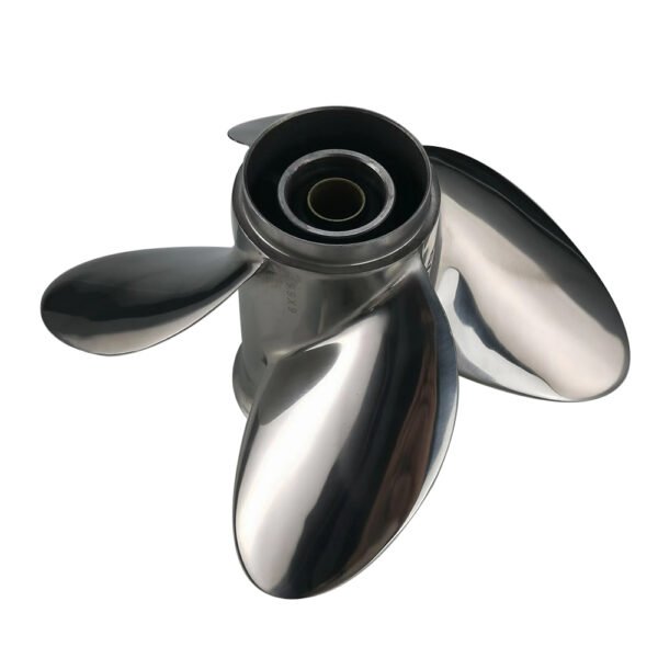 Johnson 10x10 Stainless Steel Propeller Replacement 4 Blade 10 Tooth RH 3" Gearcase 25-30HP Outboard Propeller