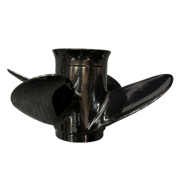 Yamaha 10-3/8x13 Aluminum Propeller Replacement 4 Blade 13 Tooth RH 3-1/2" Gearcase 25-60HP Outboard Propeller