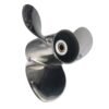 Johnson 10-1/4x12 Stainless Steel Propeller Replacement 3 Blade 10 Tooth RH 3" Gearcase 25-30HP Outboard Propeller