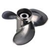 Johnson 9.25x12 Stainless Steel Propeller Replacement 3 Blade 10 Tooth RH 2-1/2" Gearcase 9.9-15HP Outboard Propeller