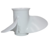 Yamaha 9.25x10.5 Aluminum Propeller Replacement 3 Blade 8 Tooth RH 2-1/2" Gearcase 9.9-20HP Outboard Propeller 683-45943-00-EL