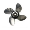 Johnson 10-5/8x12 Stainless Steel Propeller Replacement 4 Blade 13 Tooth RH 3-1/4" Gearcase 40 50HP Outboard Propeller